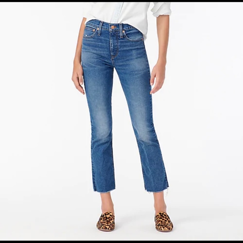 J-Crew Billie Demi Boot Crop Jeans